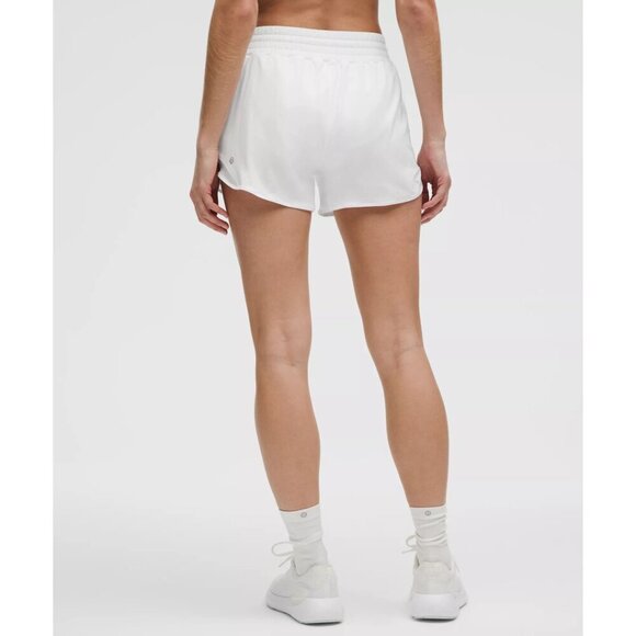 Hotty Hot High Rise Short 4" Lined - White - Picture 2 of 4